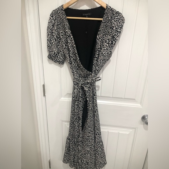 Floral Maxi Wrap Dress from Dynamite - Picture 1 of 2
